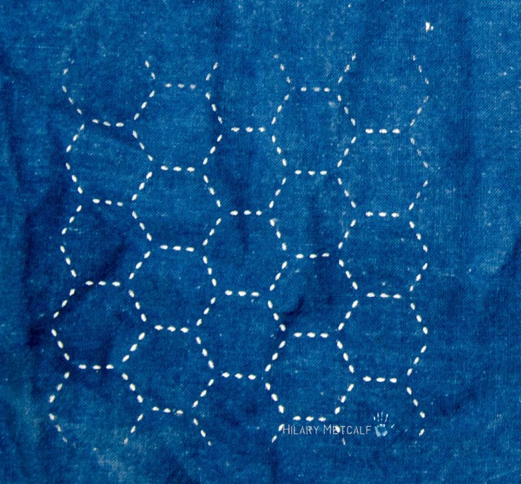 sashiko-hexagons